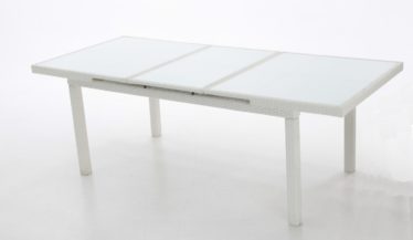 mesa ampliable jardin blanca