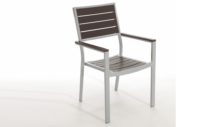 silla jardín aluminio y resina